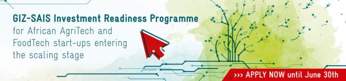 GIZ-SAIS Investment Readiness Programme 2020